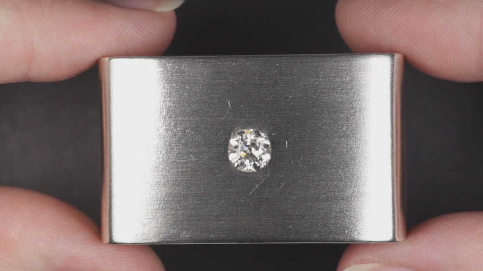 0.96ct OLD EUROPEAN CUT DIAMOND J SI VINTAGE LOOSE NATURAL ENGAGEMENT ESTATE 1ct