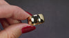 VINTAGE CIGAR BAND SOLID 14k YELLOW GOLD RING 9.8mm WIDE 8.9 GRAMS MID CENTURY