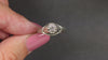 0.40ct VINTAGE DIAMOND ENGAGEMENT RING OLD EUROPEAN CUT FILIGREE 18k WHITE GOLD