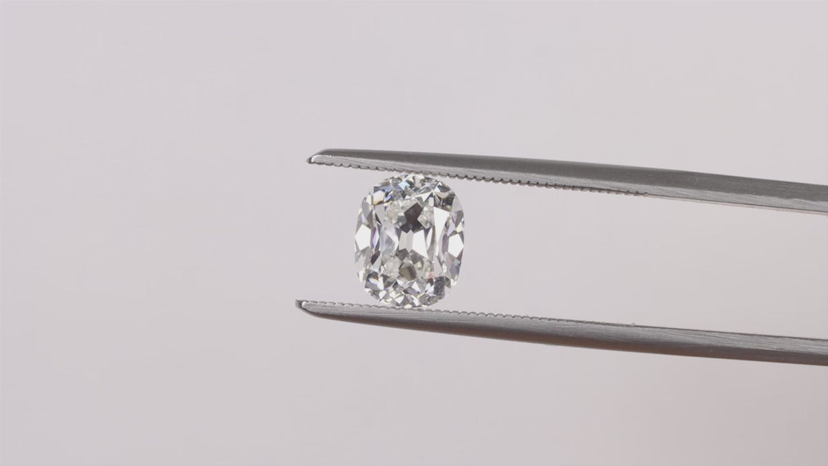 GIA CERTIFIED 1.5c F VS2 OLD MINE CUT DIAMOND ENGAGEMENT 1.5 CARAT VINTAGE STYLE