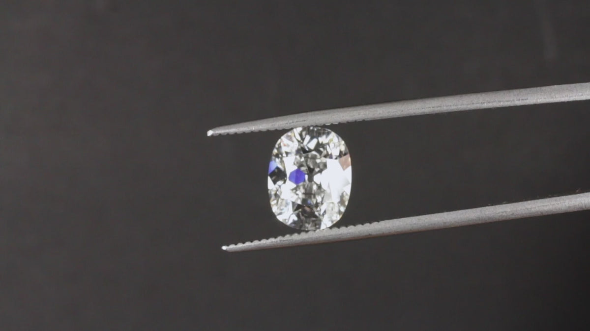 3.09ct E VS1 OLD MINE CUT LAB CREATED DIAMOND IGI CERTIFIED CUSHION 3 CARAT 