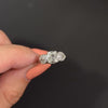 VINTAGE OLD MINE CUT DIAMOND ENGAGEMENT RING 0.90ct GIA CERTIFIED F SI2 PLATINUM