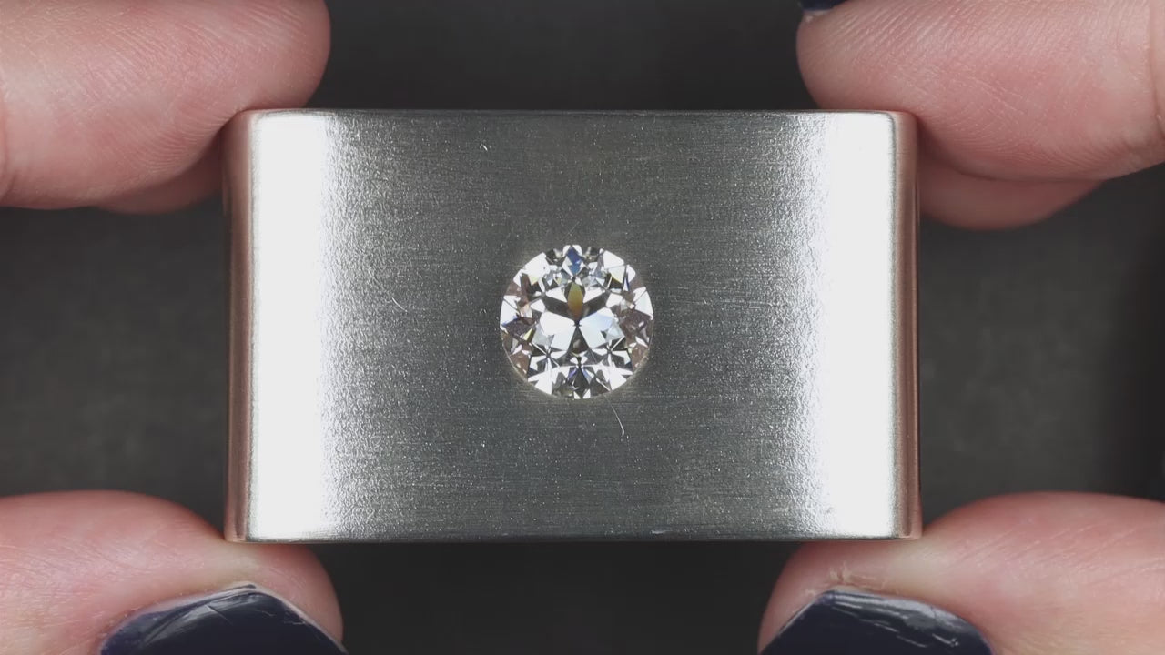 3 CARAT OLD EUROPEAN CUT LAB CREATED DIAMOND CERTIFIED G VS1 VINTAGE STYLE