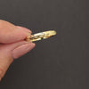VINTAGE STYLE ENGRAVED 10k YELLOW GOLD WEDDING BAND STACKING RING ORANGE BLOSSOM