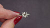 0.85ct OLD EUROPEAN CUT DIAMOND ENGAGEMENT RING VINTAGE 14k ILLUSION NATURAL