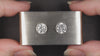 3.97ct DIAMOND STUD EARRINGS NATURAL MATCHING PAIR ROUND BRILLIANT CUT 4 CARAT