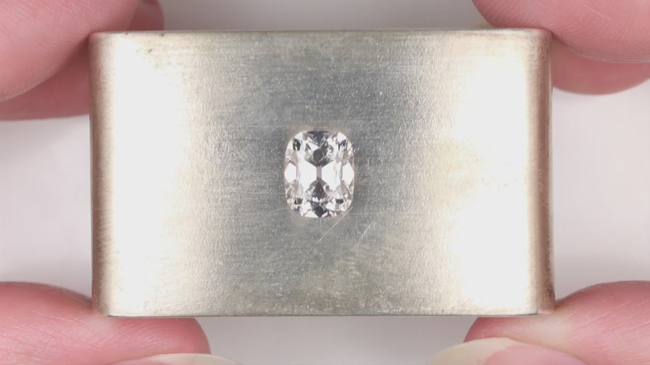 1.56ct OLD MINE CUT LAB CREATED DIAMOND CERTIFIED E VS1 CUSHION BRILLIANT 1.5ct