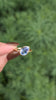  2.71c TILTED BLUE SAPPHIRE RING CEYLON PEAR SHAPE BEZEL SOLITAIRE COCKTAIL GOLD