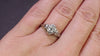 ART DECO DIAMOND SOLITAIRE ENGAGEMENT RING OLD EUROPEAN CUT 18K FILIGREE VINTAGE
