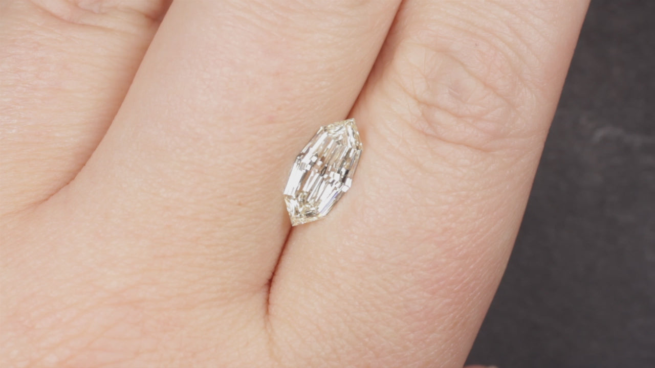 1.58ct GIA CERTIFIED M SI2 DIAMOND MARQUISE STEP CUT LOOSE NATURAL GEOMETRIC