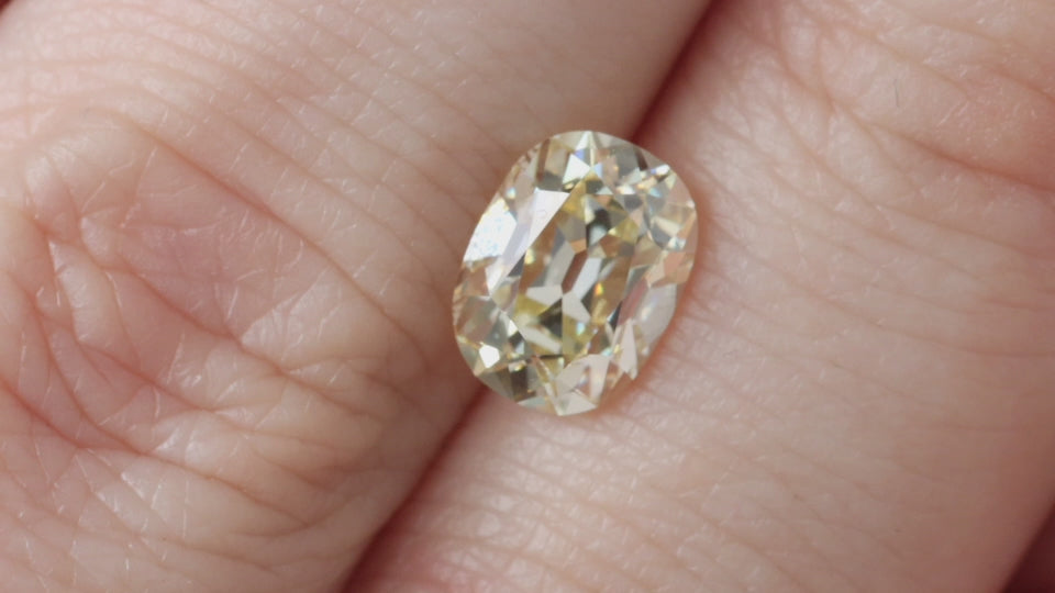 2 CARAT OLD MINE CUT DIAMOND GIA CERTIFIED U-V VS2 ELONGATED CUSHION BRILLIANT