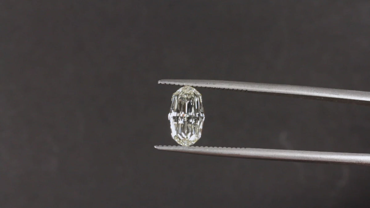 GIA CERTIFIED 1.5 CARAT J VS2 STEP CUT OVAL DIAMOND LOOSE  NATURAL GEOMETRIC