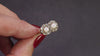 ANTIQUE PEARL DIAMOND RING EDWARDIAN TOI ET MOI 14k YELLOW GOLD OLD MINE CUT