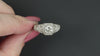 VINTAGE STYLE E VS2 DIAMOND ENGAGEMENT RING NATURAL ROUND FILIGREE PLATINUM 