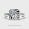 SEMI-MOUNT ROUND PRINCESS SETTING DIAMOND VINTAGE STYLE RING CUSHION RADIANT
