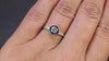 OLD EUROPEAN CUT DIAMOND SAPPHIRE ENGAGEMENT RING TARGET VINTAGE STYLE ART DECO