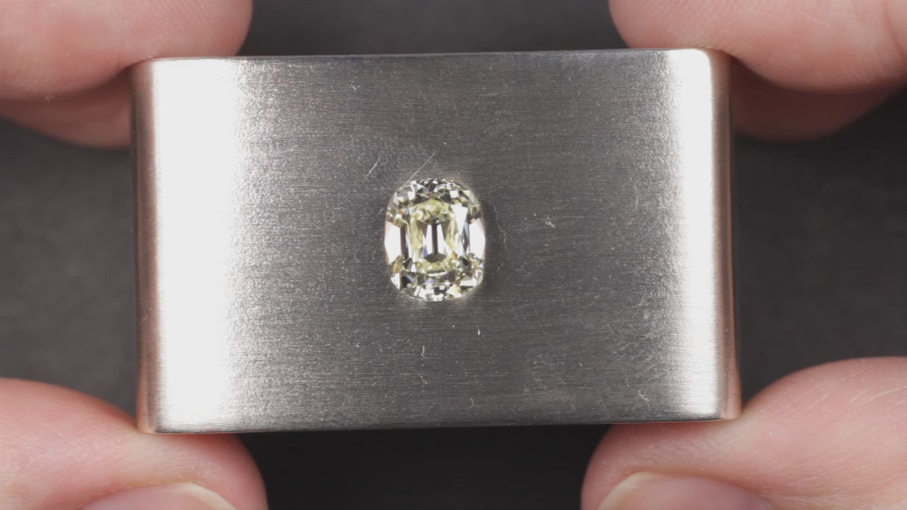 2 CARAT OLD MINE CUT DIAMOND GIA CERTIFIED S-T VS1 ELONGATED CUSHION BRILLIANT