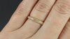 3mm VINTAGE STYLE WEDDING BAND STACKING RING ENGRAVED FLORAL CLASSIC 14K GOLD