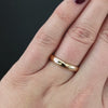 CLASSIC 14k YELLOW GOLD WEDDING BAND RING SIMPLE STACKING 3.5mm PLAIN SOLID