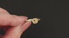 VINTAGE STYLE ENGAGEMENT RING SETTING 14k GOLD SOLITAIRE MILGRAIN BEZEL MOUNT