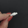 0.44ct VINTAGE DIAMOND ENGAGEMENT RING MID CENTURY ILLUSION CLASSIC WHITE GOLD