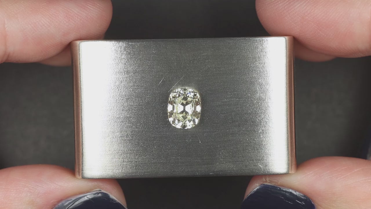 1.5 CARAT OLD MINE CUT DIAMOND GIA CERTIFIED M SI1 ELONGATED CUSHION BRILLIANT