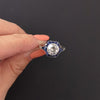 2 CARAT OLD EUROPEAN CUT DIAMOND ENGAGEMENT RING SAPPHIRE PLATINUM VINTAGE STYLE