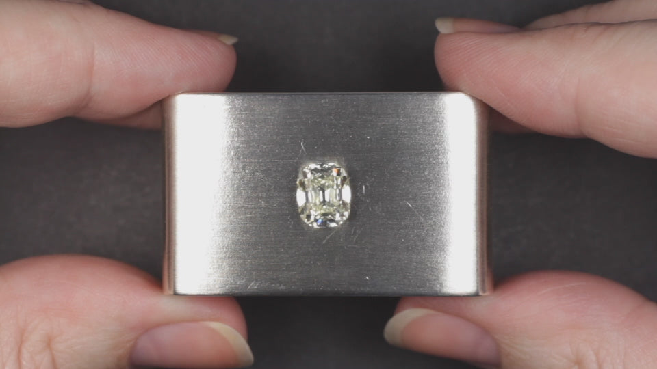 2 CARAT OLD MINE CUT DIAMOND GIA CERTIFIED N VS1 CUSHION BRILLIANT ELONGATED 2ct