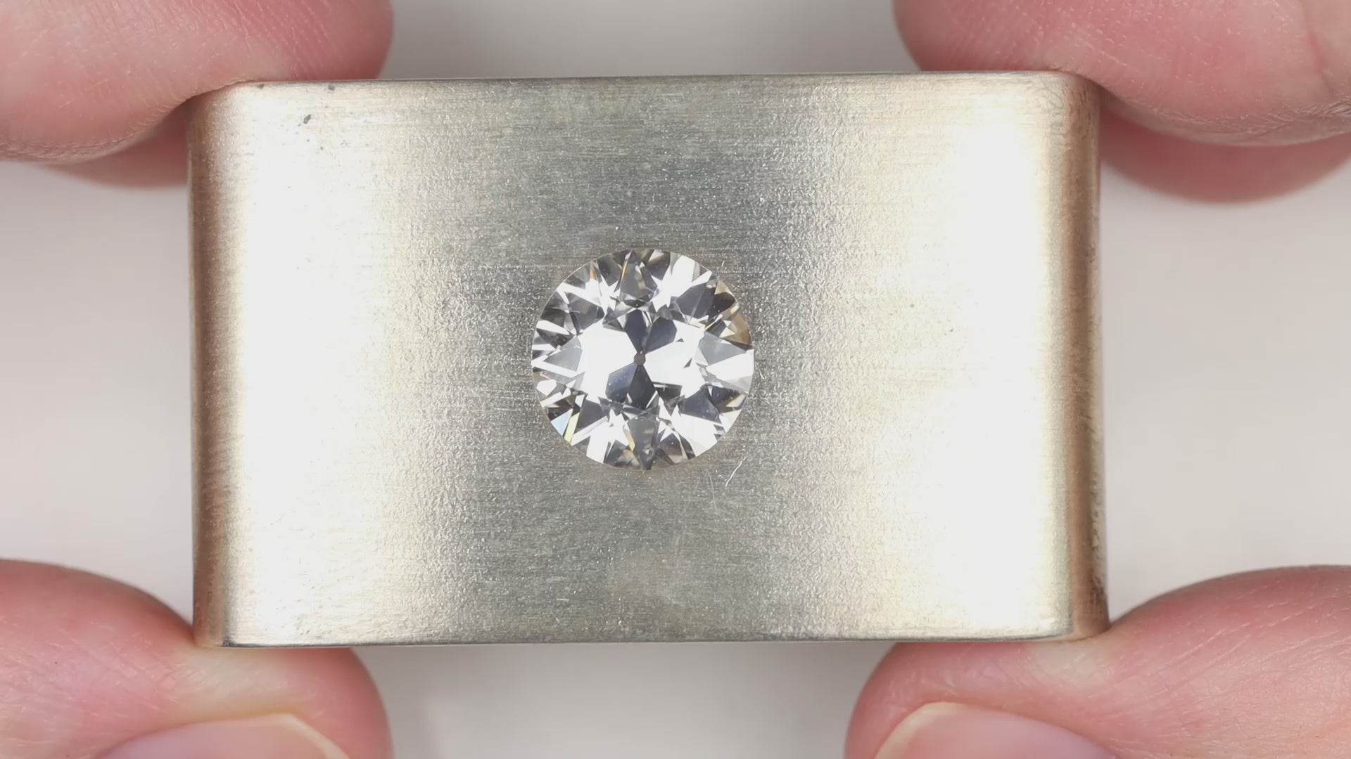 3.27ct OLD EUROPEAN CUT DIAMOND 10mm GIA CERTIFIED K VS1 VINTAGE
