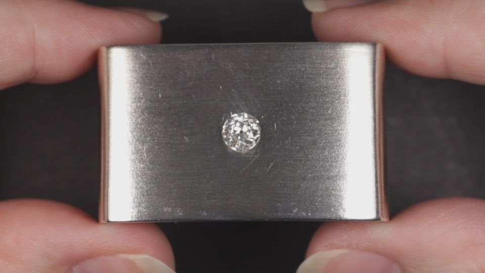 3/4ct LIGHT PEACH OLD MINE CUT DIAMOND ANTIQUE NATURAL PINK LOOSE 5.5mm ESTATE