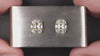 4ct OLD MINE CUT DIAMOND STUD EARRINGS GIA CERTIFIED M VVS2-VS CUSHION BRILLIANT