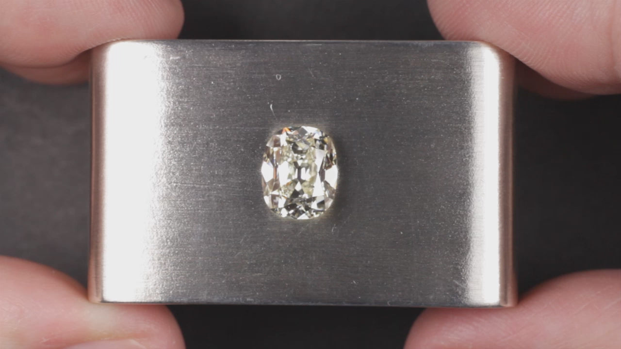 2.5 CARAT OLD MINE CUT DIAMOND GIA CERTIFIED L VS2 ELONGATED CUSHION BRILLIANT