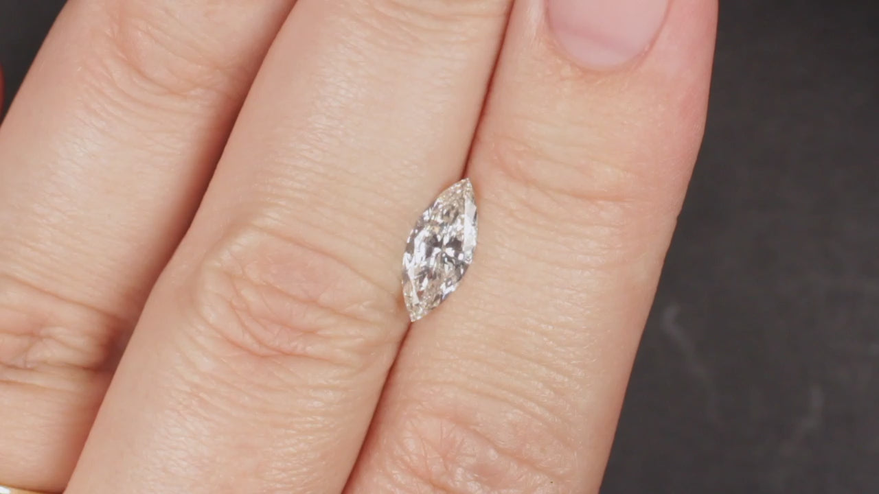 1.01ct J SI1-SI2 MARQUISE DIAMOND ENGAGEMENT NATURAL LOOSE 12mm 1 CARAT