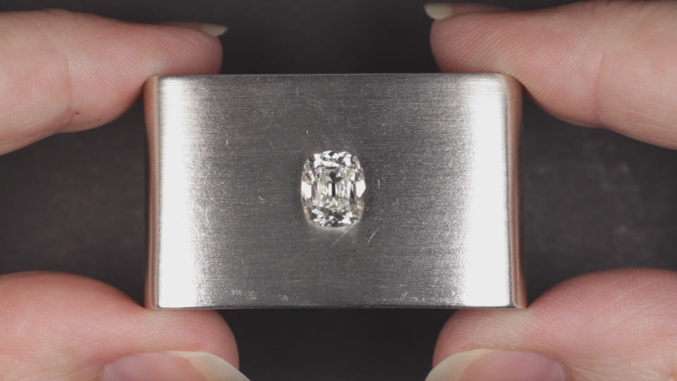2.20ct OLD MINE CUT DIAMOND GIA CERTIFIED I VVS1 CUSHION BRILLIANT ELONGATED