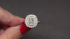 1ct OLD MINE CUT DIAMOND COCKTAIL RING GIA CERTIFIED VINTAGE STYLE HALO PLATINUM
