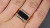 VINTAGE DIAMOND BLACK ONYX RING 11.8g 14K YELLOW GOLD CHUNKY MENS NATURAL ESTATE