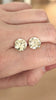 9.41ct OLD EUROPEAN CUT DIAMOND STUD EARRINGS GIA CERTIFIED Q-T VS1 VINTAGE PAIR