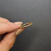 SOLID 10k GOLD WEDDING RING 2.5mm BALL BUBBLE STACKING BAND WHITE YELLOW ROSE