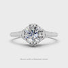 ENGAGEMENT RING SETTING VINTAGE STYLE FILIGREE ROUND CUSHION SOLITAIRE 14K GOLD