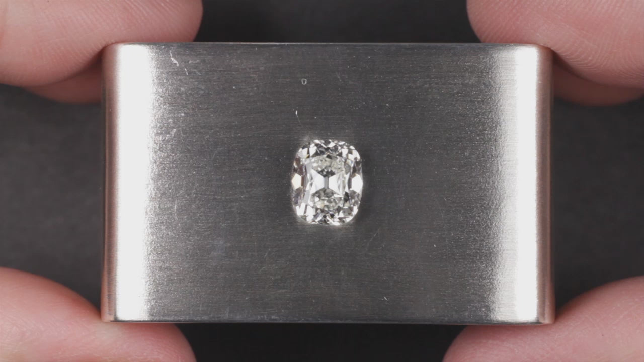 1.73ct OLD MINE CUT DIAMOND GIA CERTIFIED I VS1 CUSHION BRILLIANT ELONGATED