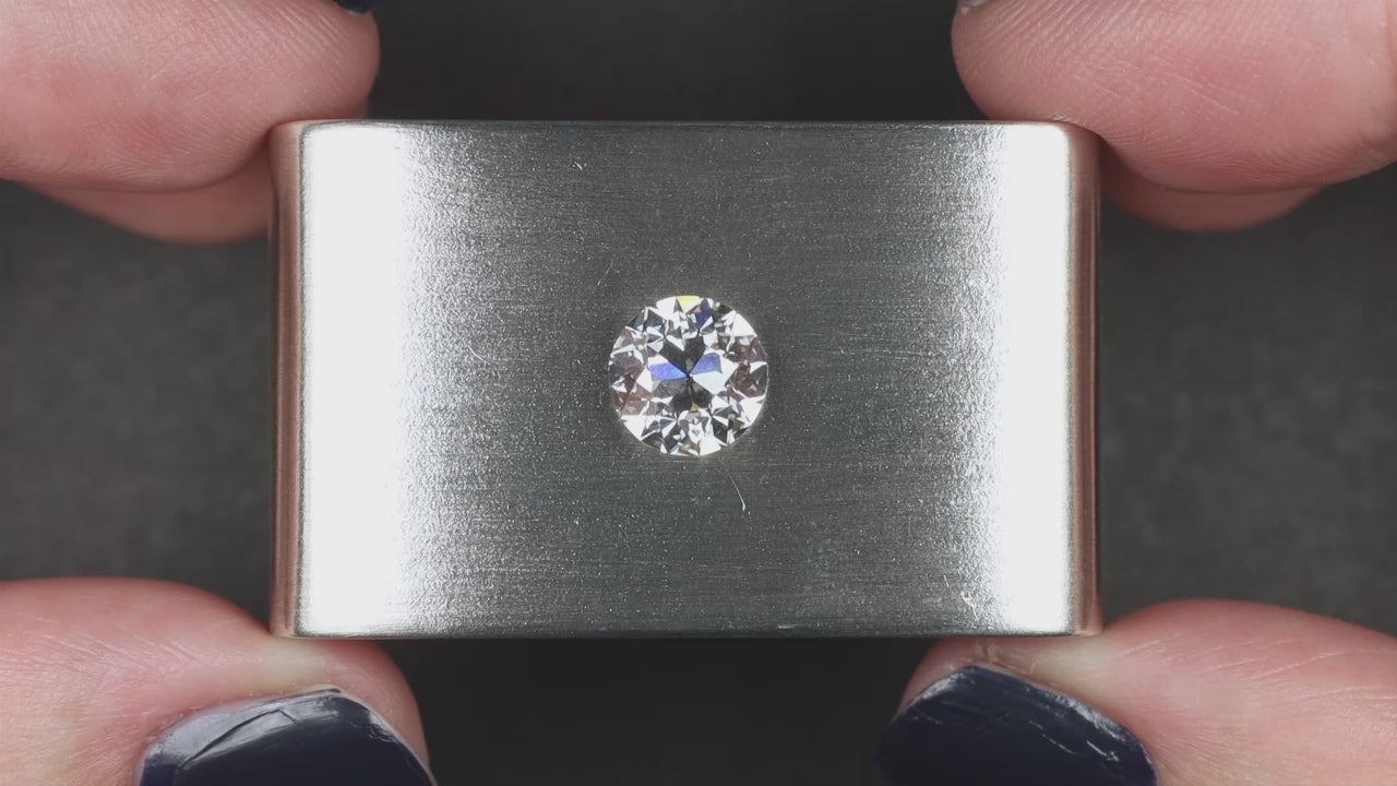 2 CARAT OLD EUROPEAN CUT LAB CREATED DIAMOND CERTIFIED E VVS2 VINTAGE STYLE 2ct