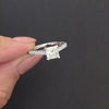 TACORI 1.22ct DIAMOND ENGAGEMENT RING CERTIFIED F-G VS1 PRINCESS CUT PLATINUM
