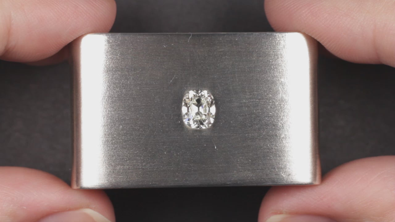 1.05ct OLD MINE CUT DIAMOND GIA CERTIFIED J VS2 ELONGATED CUSHION BRILLIANT 1ct