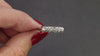 VINTAGE NATURAL DIAMOND WEDDING RING 14k WHITE GOLD STACKING BAND CLASSIC ESTATE