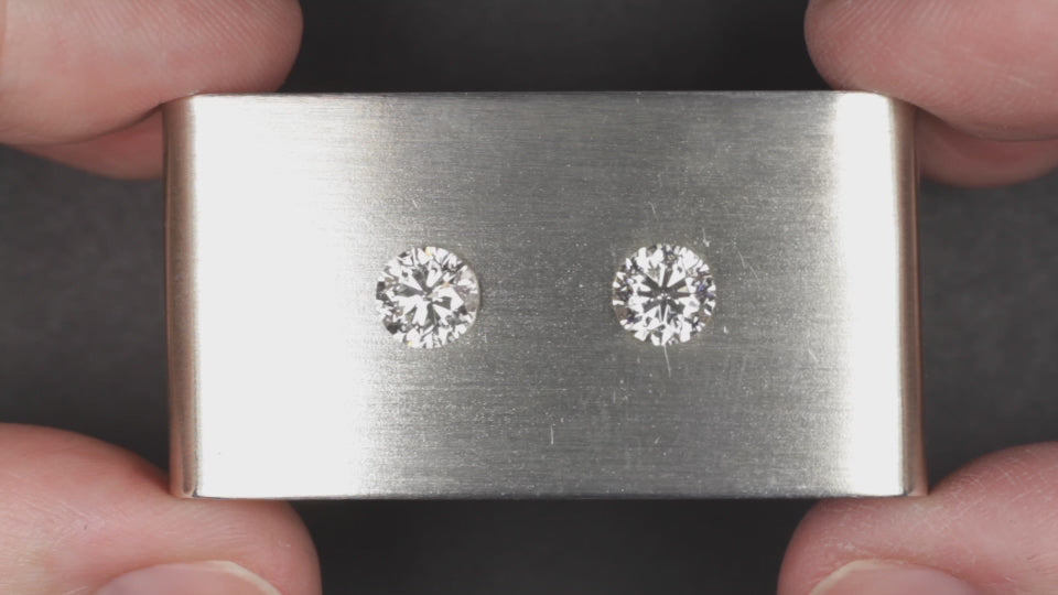 2 CARAT GIA CERTIFIED I SI2 DIAMOND STUD EARRINGS VERY GOOD CUT ROUND LOOSE PAIR