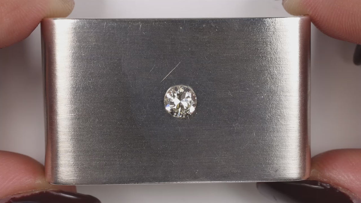 VINTAGE 0.51ct OLD TRANSITIONAL CUT DIAMOND K VS1 LOOSE NATURAL 5mm 1/2 CARAT