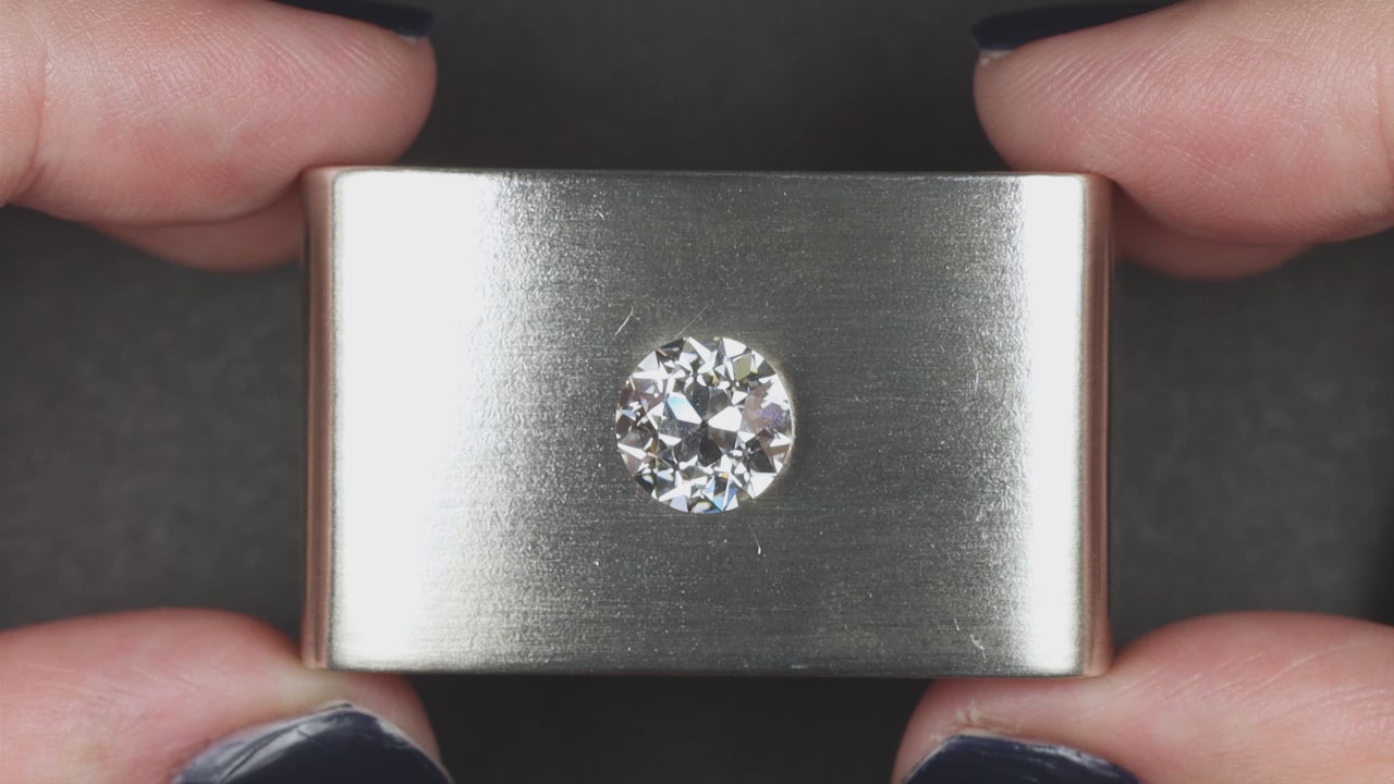 3 CARAT OLD EUROPEAN CUT LAB CREATED DIAMOND CERTIFIED E VVS2 VINTAGE STYLE