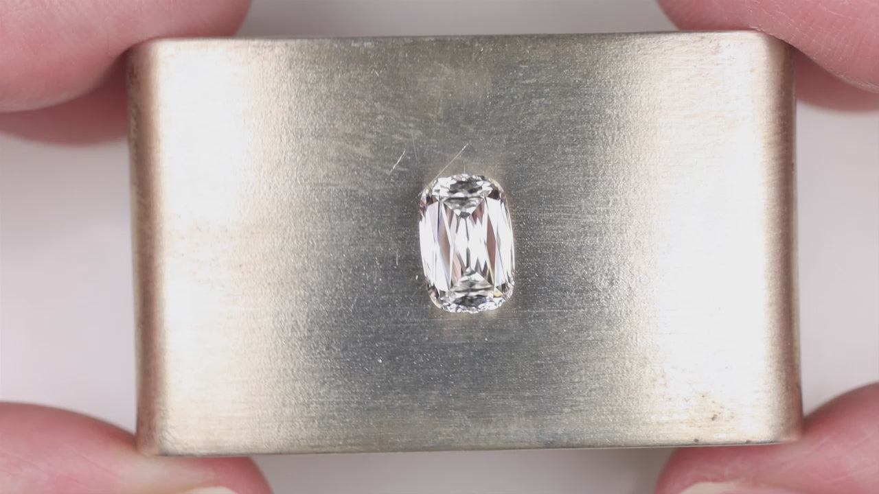 2.12ct LAB CREATED DIAMOND ASHOKA CRISS CUT CERTIFIED E VS RADIANT CUSHION SHAPE
