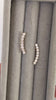 1 CARAT DIAMOND EAR CLIMBER EARRINGS CURVED BAR CRAWLER 14k WHITE GOLD NATURAL