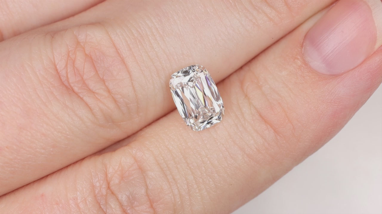 1.60ct LAB CREATED DIAMOND ASHOKA CRISS CUT CERTIFIED F VVS2 RADIANT CUSHION